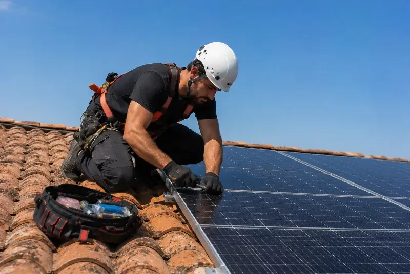 Maintenance et monitoring de panneaux solaires à Coursac